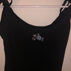 Black velvet one piece